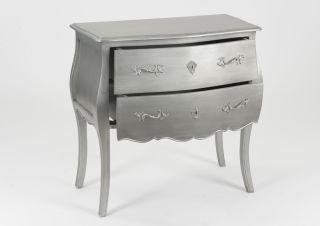 Commode Murano New Silver 2 Tiroirs