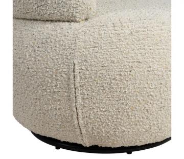 Fauteuil Pivotant Zeline Ecru
