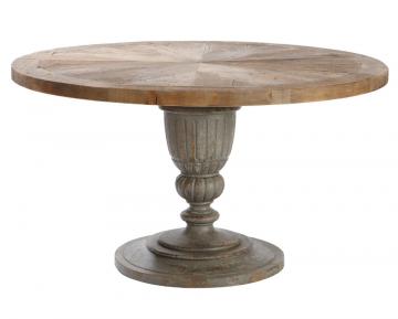 Guéridon Magistral Vieux Pin Massif ø140cm