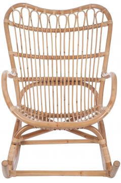 Fauteuil à Bascule Rotin Naturel Jolipa