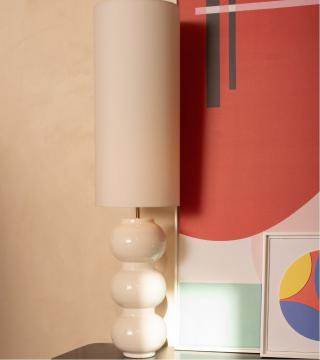 Lampadaire Pila Blanc 130cm