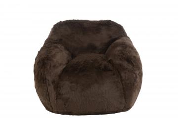 Fauteuil Cutie Fourrure Chocolat