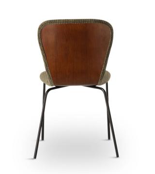 Chaise Owell Bois Velours Côtelé (4 couleurs)