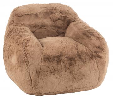 Fauteuil Cutie Fourrure Taupe