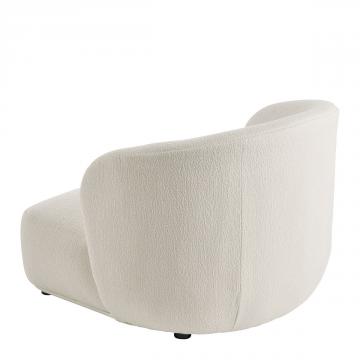 Fauteuil Lisette Bouclettes Crème XL