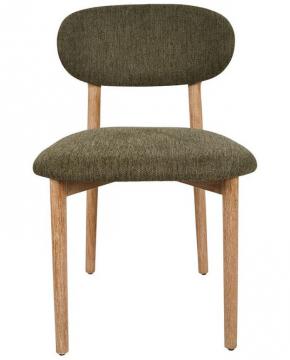 2 x Chaises Cautret Lin Kaki Bois Naturel