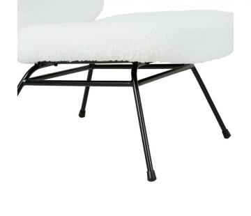 Fauteuil Ethior Blanc Bouclettes