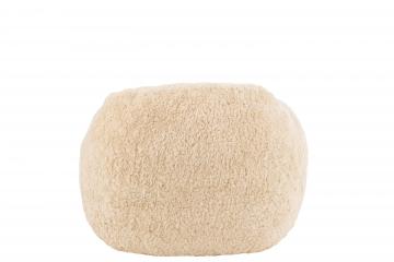 Fauteuil Cutie Shearl Fourrure Crème Foncé