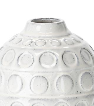Vase Rondo Céramique Blanc H18cm