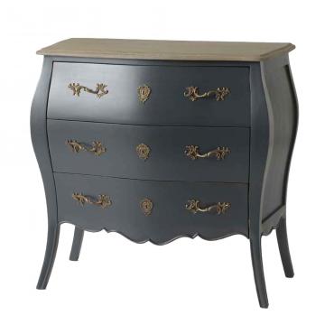 Commode 3 Tiroirs Murano Celeste
