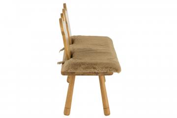 Chaise Enfant Nounours 2 Places Bois Naturel