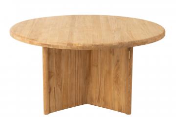 Table à Manger Ronde Teck Naturel