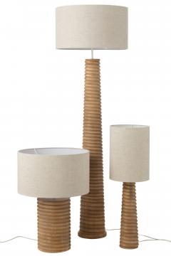 Lampe Filtage Large Bois Naturel