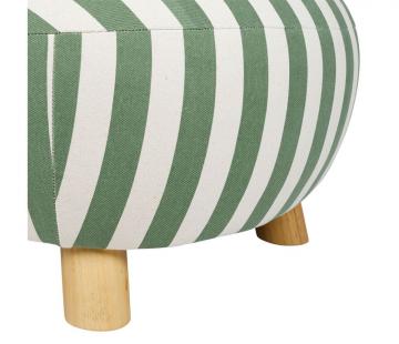 Fauteuil Belly Vert-Ecru