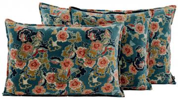 2 x Coussins Boston Bleu de Prusse (3 tailles) ...NEW...