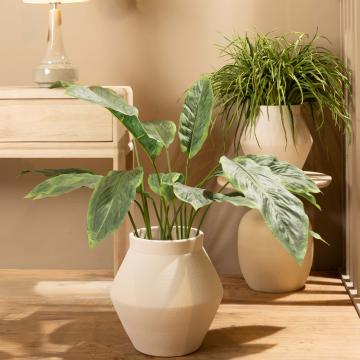 Vase Avila Céramique Blanc ø35cm