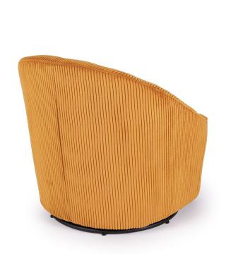 Fauteuil Pivotant Viby Velours Ocre Athezza -NEW-