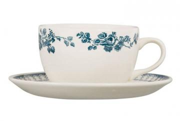 6 Paires de Tasses Faustine Bleu Comptoir de Famille