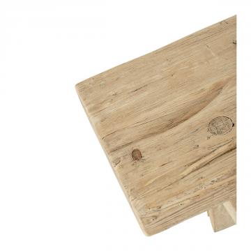 Banc BAO Orme Recyclé Naturel Blanc d'Ivoire