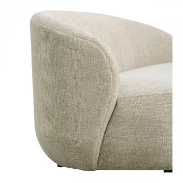 Canapé Lisette Jacquard de Velours Sable