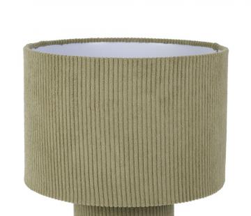 Lampe Element Vert Velours Cotelé