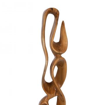 Sculpture Totem Java Teck H150cm