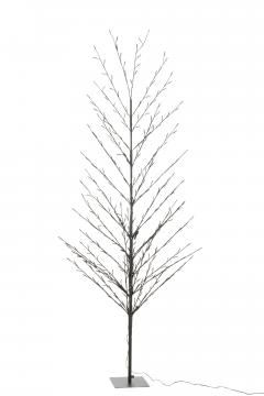 Sapin Dénudé Leds Métal Noir H200cm