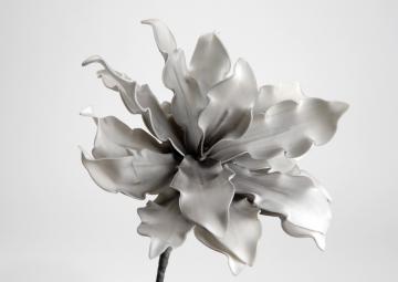 6 Fleurs Cumbia Gris H54cm
