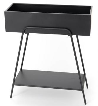 Console Porte Plante Métal Noir