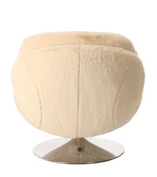 Fauteuil Memento Fausse Fourrure Blanc Athezza