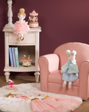 Fauteuil Club Enfant Rose