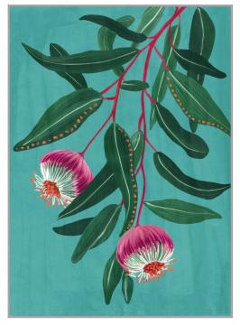 Cadre Toile Eclosion Tissu Velours 104*144
