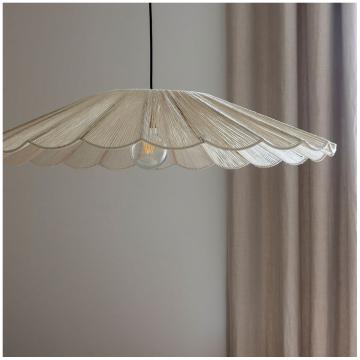 Suspension Marguerite Jute Blanche