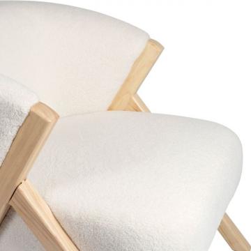 Fauteuil Element Blanc/Naturel