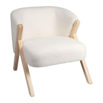 Fauteuil Element Blanc/Naturel