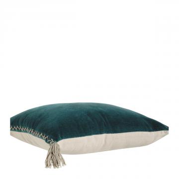 Coussin Matteo Velours Lin 40x60 (11 couleurs) Blanc d'Ivoire