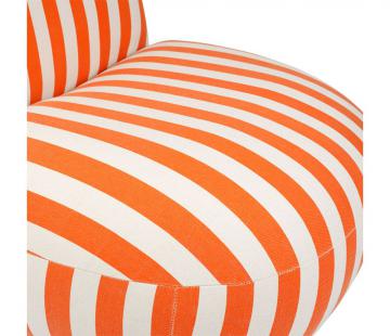 Fauteuil Belly Orange-Ecru