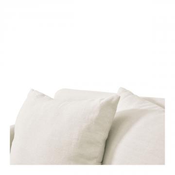Fauteuil Gabriel 100% Lin Blanc Blanc d'Ivoire