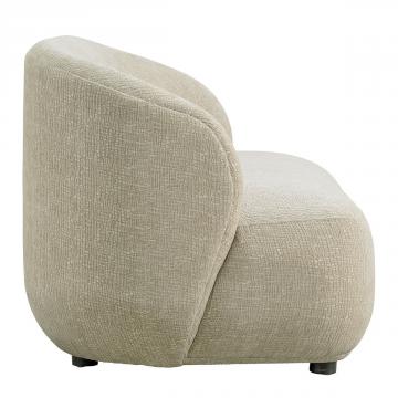 Canapé Lisette Jacquard de Velours Sable