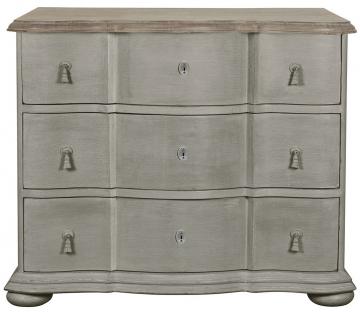 Commode 3 Tiroirs Carlotta Pierre Blanc d'Ivoire