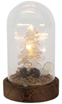 Cloche Noël Ecureuil Led