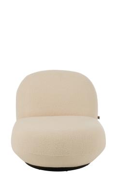 Fauteuil Pivotant Lounge Neige Blanc
