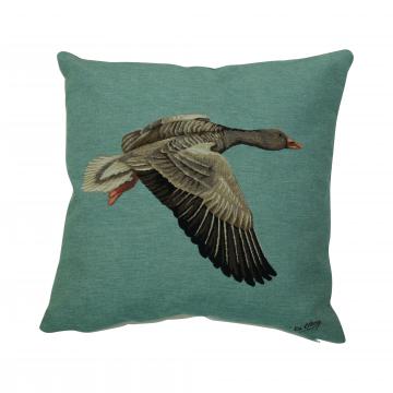 Coussin Gobelin Oie Grise Bas 45x45