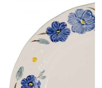 6 Assiettes Plates Blandine Bleu Comptoir de Famille