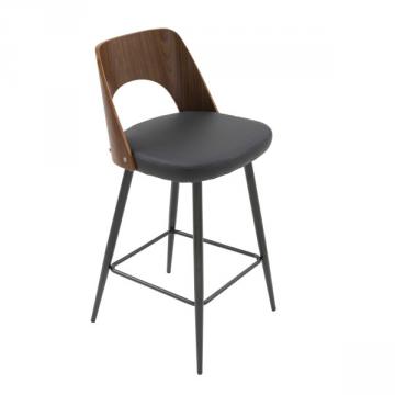 Chaise de Comptoir Austin Simili Noir