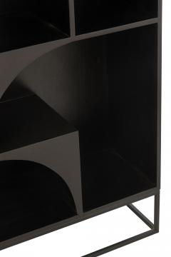 Bibliothèque Etagère Mode Manguier Noir