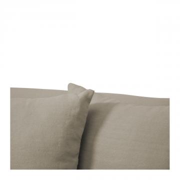 Fauteuil Gabriel 100% Lin Beige Blanc d'Ivoire