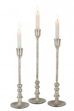 Set de 3 Chandeliers Becca Aluminium Argent