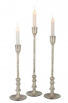 Set de 3 Chandeliers Becca Aluminium Argent