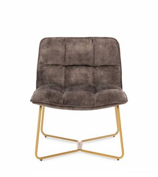 Fauteuil Velours Butano Anthracite Athezza